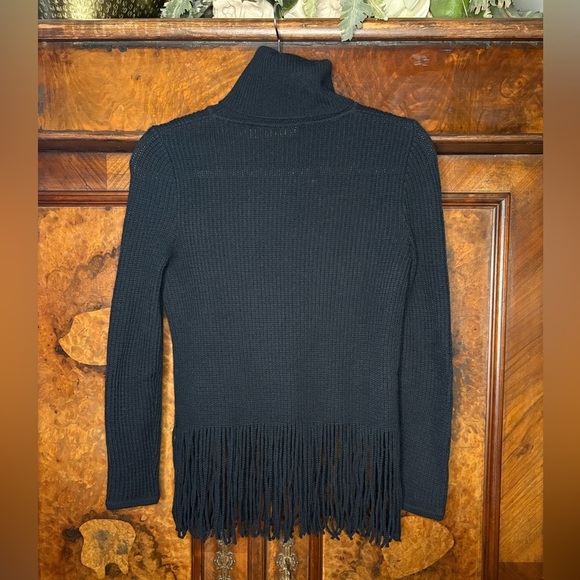 GUC Zimmermann- Wool and Cashmere Blend Fringe Turtleneck Sweater. Size US 2P - Picture 2 of 8